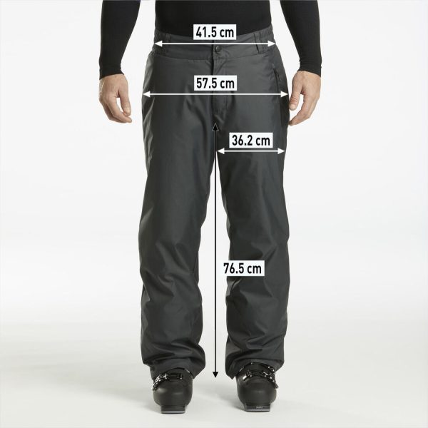 Men’s Warm Ski Trousers - 100 Black Online