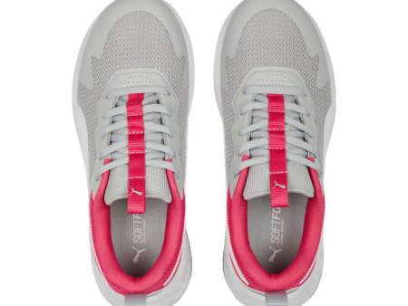 Puma Evolve Run Mesh Kid s Running Shoes - Grey Pink Fashion