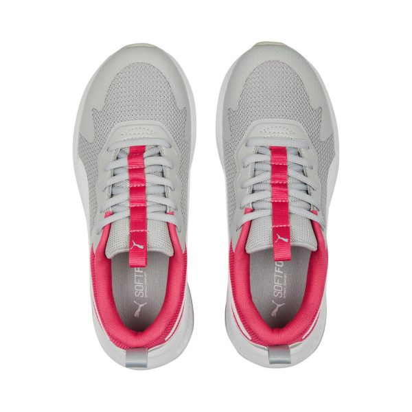 Puma Evolve Run Mesh Kid s Running Shoes - Grey Pink Fashion