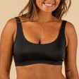 Women s Crop Top w  Removable Cups - Aurely Black For Cheap