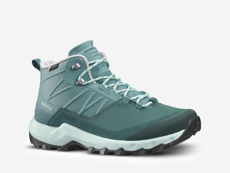 Quechua MH500 Women’s Mountain Hiking Boots - Mid - Waterproof - Grey For Cheap