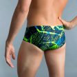 Men’s Swimming Square-Cut Trunks - 900 Koli Green Supply