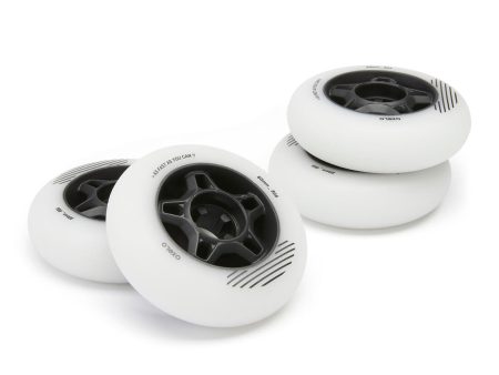 Fit Adult Fitness Inline Skating 80A Wheels - 80mm - 4-pack Online now