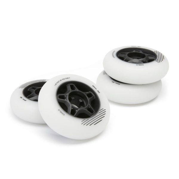 Fit Adult Fitness Inline Skating 80A Wheels - 80mm - 4-pack Online now