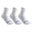 Kid s Racquet Sports Socks High 3-pack - RS100 For Sale