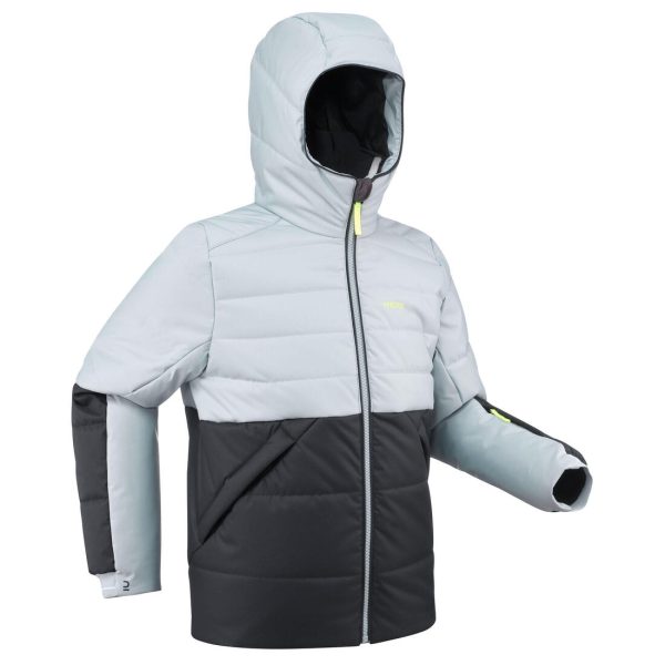 Wedze 180 Extra Warm Kid s Padded Ski Jacket - Waterproof - Grey Online Sale