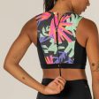 Women’s Crop Top w  Hydrophobic Removable Cups Back Zip - Carla Hawaii Online now