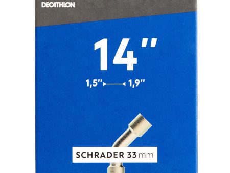 14  Inner Tube Section 1.5 to 1.9 - Bent Schrader Valve (33mm) Fashion