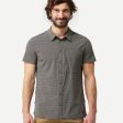 Men’s Trekking Shirt Short-sleeved Stretch - Travel 500 Grey Online Sale