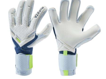 Kipsta F900 Viralto Adult Soccer Goalkeeper Gloves - White Blue Yellow For Discount