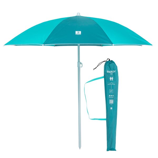 Beach Parasol UPF 50+ 2 Places - Paruv 160 Blue Green Hot on Sale