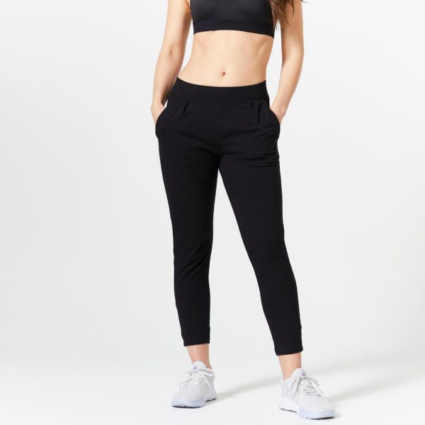 Women s Tapered Fitness Bottoms 120 - Black Online Hot Sale