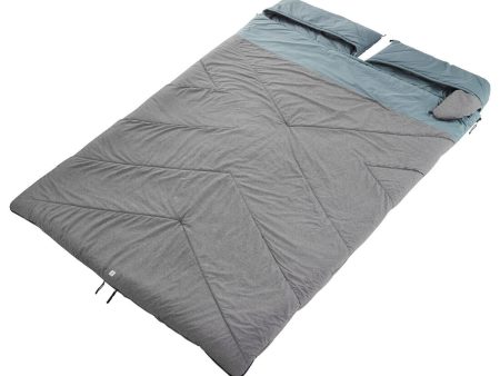 Camping Sleeping Bag Cotton Double 2 Person 0° - Arpenaz For Discount