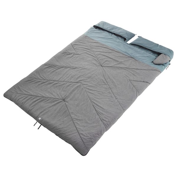 Camping Sleeping Bag Cotton Double 2 Person 0° - Arpenaz For Discount