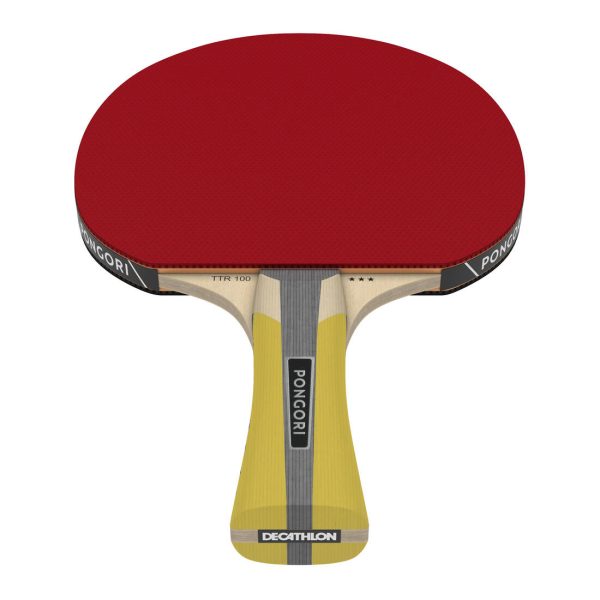 Set of 2 TTR 100 All-Round Table Tennis Bats 3* and TTB 100 40+ Balls - Orange Supply