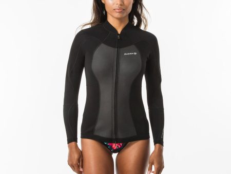 Women s Wetsuit Top Neoprene 1.5mm - 500 Supply