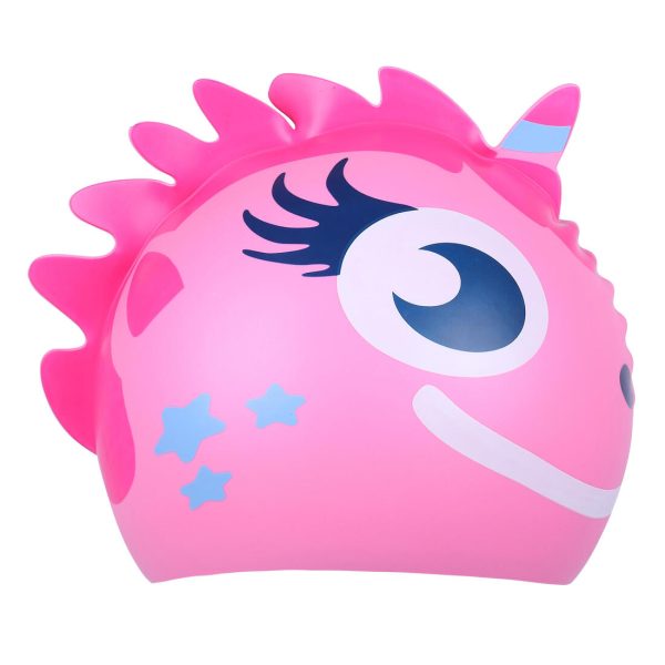 Kid s Swim Cap Silicone Form - Dragon Unicorn Hot on Sale