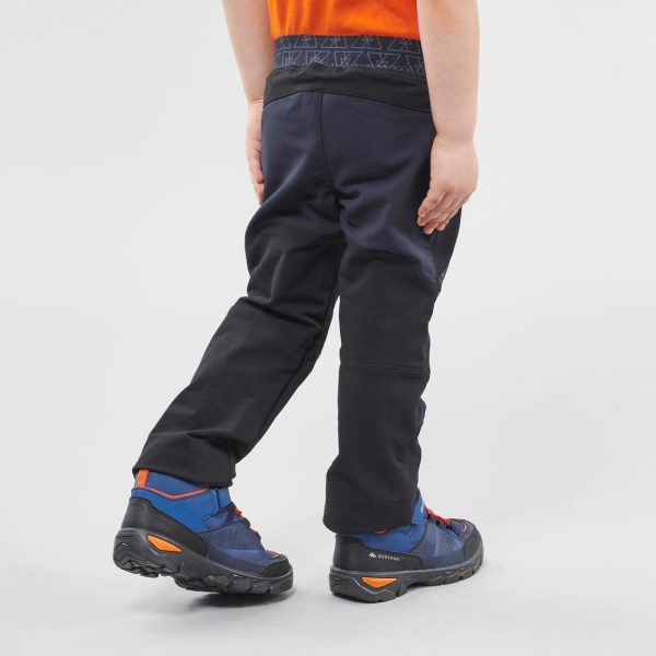 Kid s Softshell Hiking Pants Age 2-6 - MH550 Black For Sale