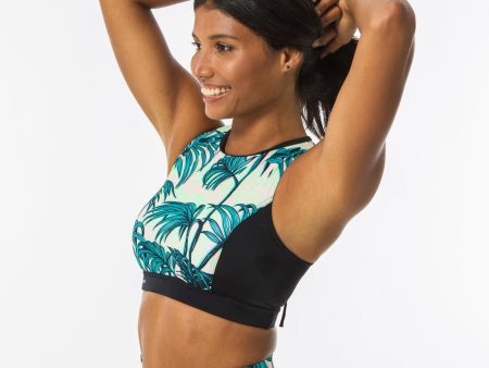 Women s Surfing Swimsuit Crop Top - Carla on Sale