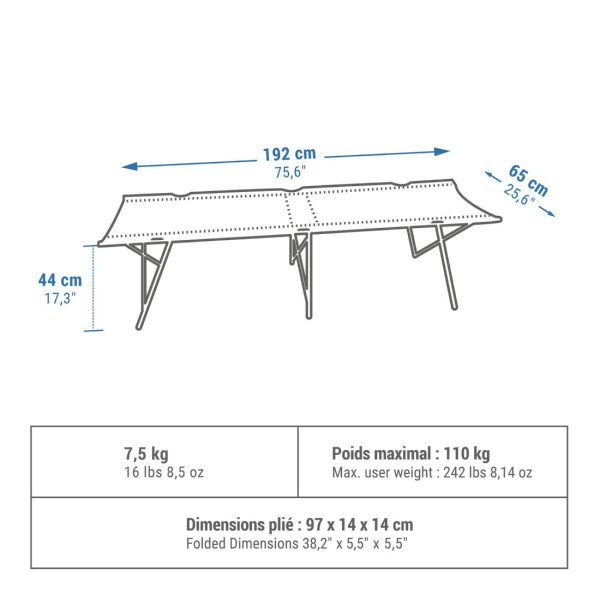 Camp Bed 1 Person - Seconds For Discount