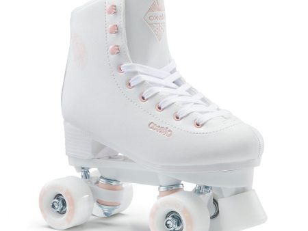 Kids & Adult Artistic Roller Skating Quad Skates - 100 White Supply