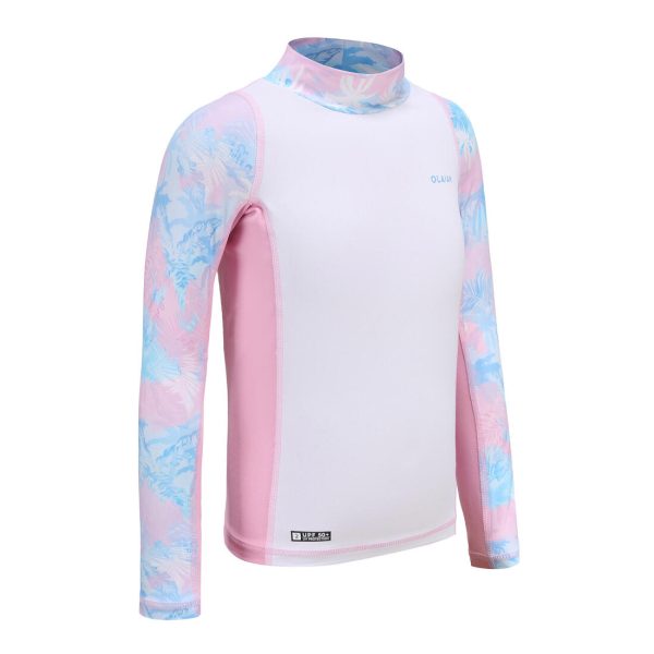 Girl s Rash Vest Long Sleeve - 500 Fashion