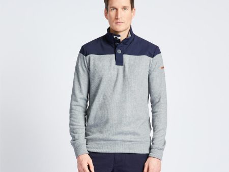 Men s Sailing Pullover - 300 Blue grey Fashion