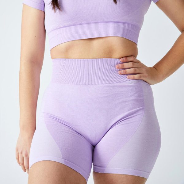 High-Waisted Fitness Cycling Shorts - Seamless Discount