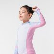 Girl s Rash Vest Long Sleeve - 500 Fashion