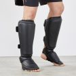 Adult Kickboxing Muay-Thai Shin-Foot Guard 900 - Black. Supply