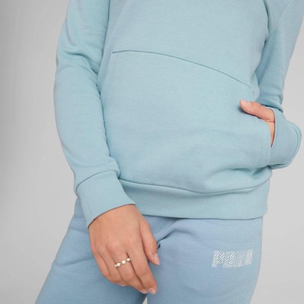 Puma Mass Merchants Style Women s Hoodie FL - Sky Blue Online Hot Sale