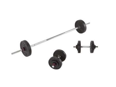 Weight Training Dumbbells & Bars Kit 50kg on Sale