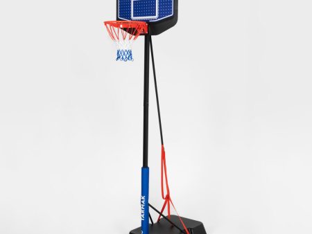 Kids  Adjustable (1.6m to 2.2m) Basketball Hoop on Stand K900 - Blue Black Hot on Sale