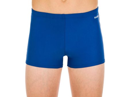 Boy s Swimming Boxer Shorts - 100 Basic Blue Online Hot Sale