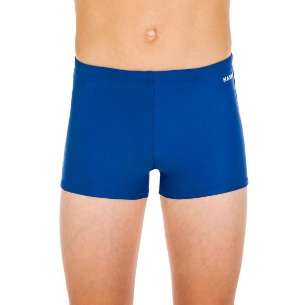 Boy s Swimming Boxer Shorts - 100 Basic Blue Online Hot Sale