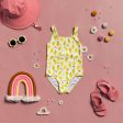 Baby Girl s Swimsuit One-piece - Lemon Print on Sale