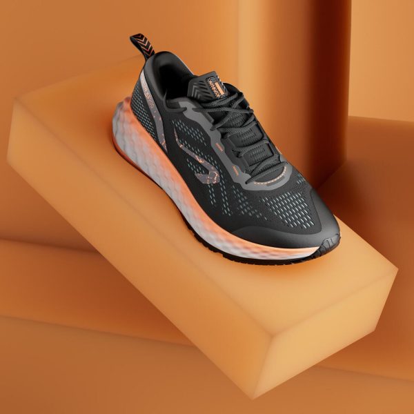 Men s Running Shoes Kiprun KS 900 - black orange Hot on Sale