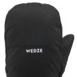 Wedze 100 Kids Ski Mittens - Black Online