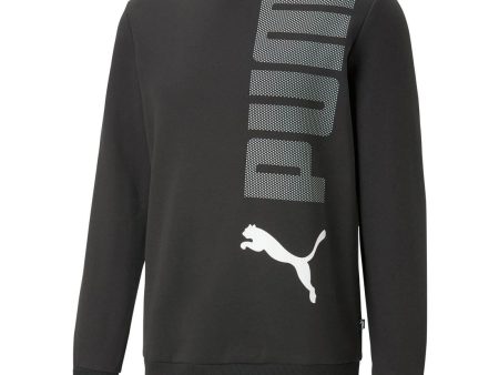 Puma ESS+ Logo Lab Crew Men s Sweatshirt FL - Black on Sale