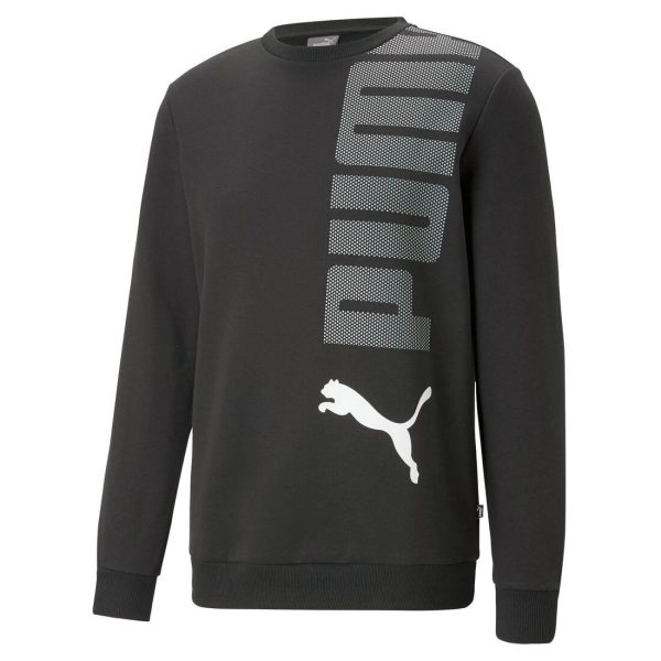 Puma ESS+ Logo Lab Crew Men s Sweatshirt FL - Black on Sale