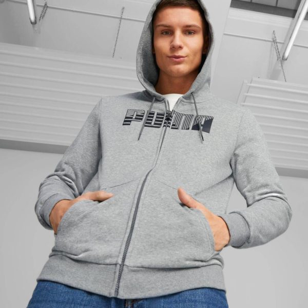 Puma Mass Merchants FZ Men s Hoodie FL - Grey Supply