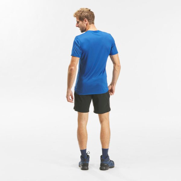 Men s Hiking T-shirt Short-sleeved - MH 100 For Discount