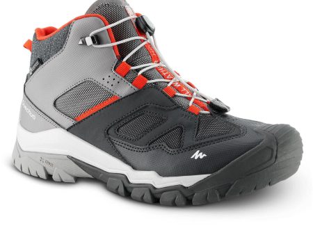 Kid s Lace-Up Hiking Boots - Size 3-5 - Waterproof - Grey Online Sale