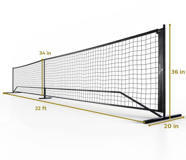 OutWest Sport Portable Pickleball Net with Carrybag and Throw-down Lines Hot on Sale