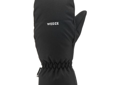 Wedze 100 Kids Ski Mittens - Black Online