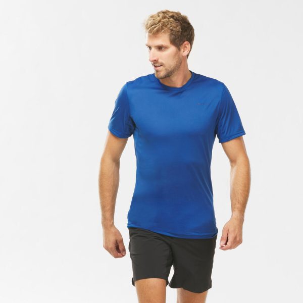 Men s Hiking T-shirt Short-sleeved - MH 100 For Discount