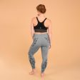 Gingko Motif Women s 7 8 Yoga Leggings - Seamless - Mottled Grey Fashion